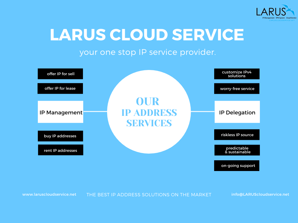 LARUS Cloud Service, your one stop IP service provider